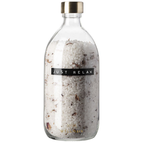 Wellmark Just Relax 500 ml koupelová sůl s vůní růže