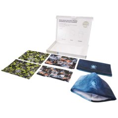 Vzorkovnice s pokrývkami hlavy se sublimačním potiskem