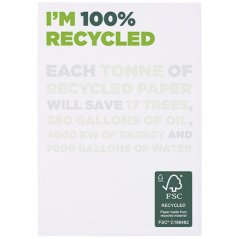 Poznámkový blok A7 z recyklovaného papíru Desk-Mate®