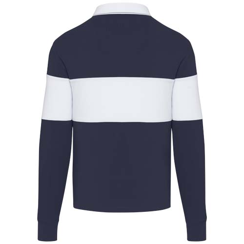 Clyde unisex organic rugby polo sweatshirt