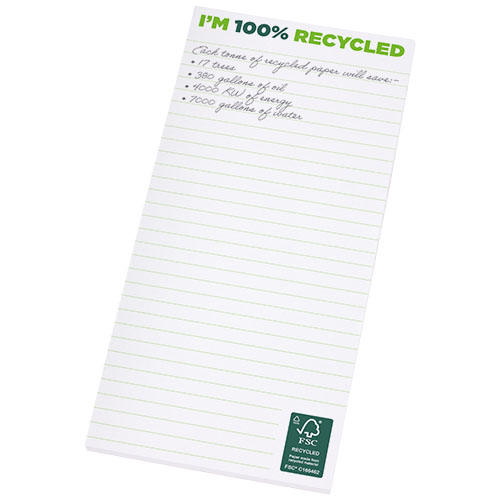 Poznámkový blok 1/3 A4 z recyklovaného papíru Desk-Mate®