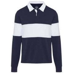 Clyde unisex organic rugby polo sweatshirt