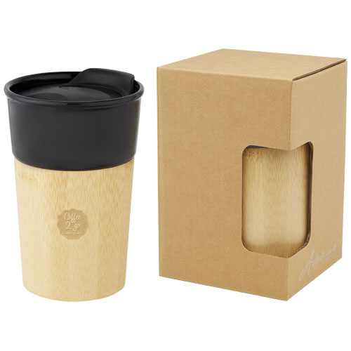 Porcelánový hrnek Pereira 320 ml s bambusovou vnější stěnou