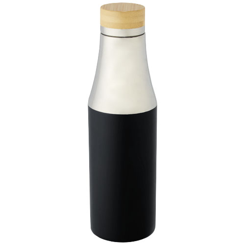Nerezová termo láhev o objemu 540 ml s měděnou vakuovou izolací a bambusovým víčkem Hulan