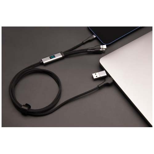 100W ultra rychlý nabíjecí kabel SCX.design C53 5 v 1 z rPET