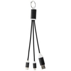 Metal Nabíjecí kabel 4v1 z recyklovaného hliníku s klíčenkou