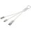 Metal Nabíjecí kabel 4v1 z recyklovaného hliníku s klíčenkou