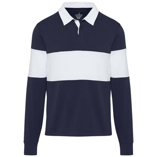 Clyde unisex organic rugby polo sweatshirt