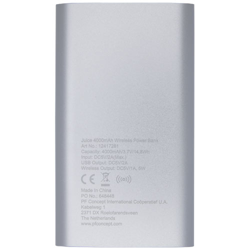 4000mAh bezdrátová powerbanka Juice