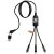 Kabel 5v1 SCX.design C50 pro rychlé nabíjení se 100 W/5 A a digitálním displejem