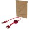 Datový synchronizační a rychlonabíjecí 27W kabel 5 v 1 z recyklovaného hliníku a plastu o délce 30 cm Alasia