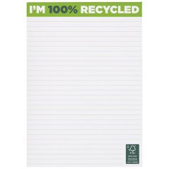 Poznámkový blok A5 z recyklovaného papíru Desk-Mate®