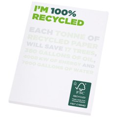 Poznámkový blok A7 z recyklovaného papíru Desk-Mate®
