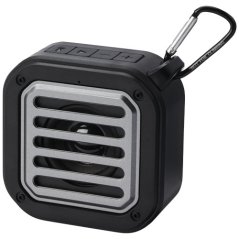 Solo 3W IPX5 solární Bluetooth® reproduktor z RCS recyklovaného plastu s karabinou