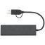 Rise USB 2.0 hub z RCS recyklovaného hliníku