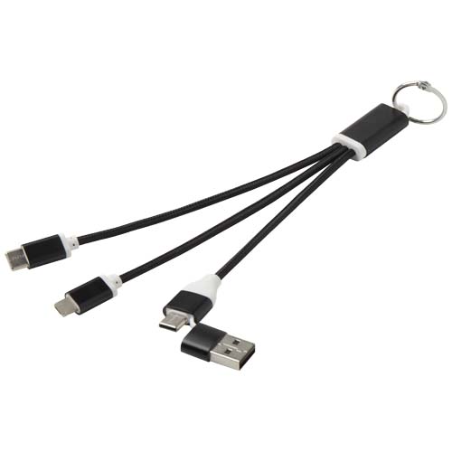 Metal Nabíjecí kabel 4v1 z recyklovaného hliníku s klíčenkou