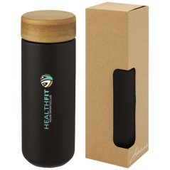 Keramický hrnek Lumi o objemu 300 ml s bambusovým víčkem