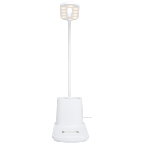 Stolní lampa a organizér s bezdrátovou nabíječkou Bright
