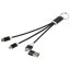 Metal Nabíjecí kabel 4v1 z recyklovaného hliníku s klíčenkou