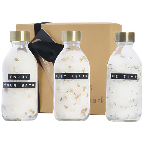 Wellmark Just Relax 3dílná dárková sada koupelové soli 200 ml