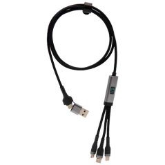 100W ultra rychlý nabíjecí kabel SCX.design C53 5 v 1 z rPET