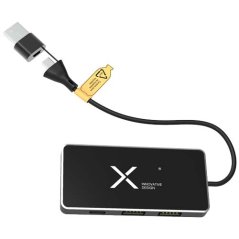 USB hub 8v1 SCX.design H20 s duálním vstupem a 6 porty