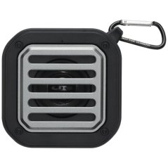 Solo 3W IPX5 solární Bluetooth® reproduktor z RCS recyklovaného plastu s karabinou